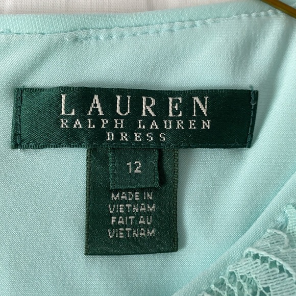 Teal dress with flowers - Picture 3 of 3